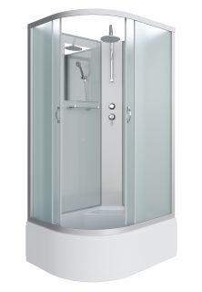 Душевая кабина Niagara NG-2310-14RBKT 120x80см серебро/матовое